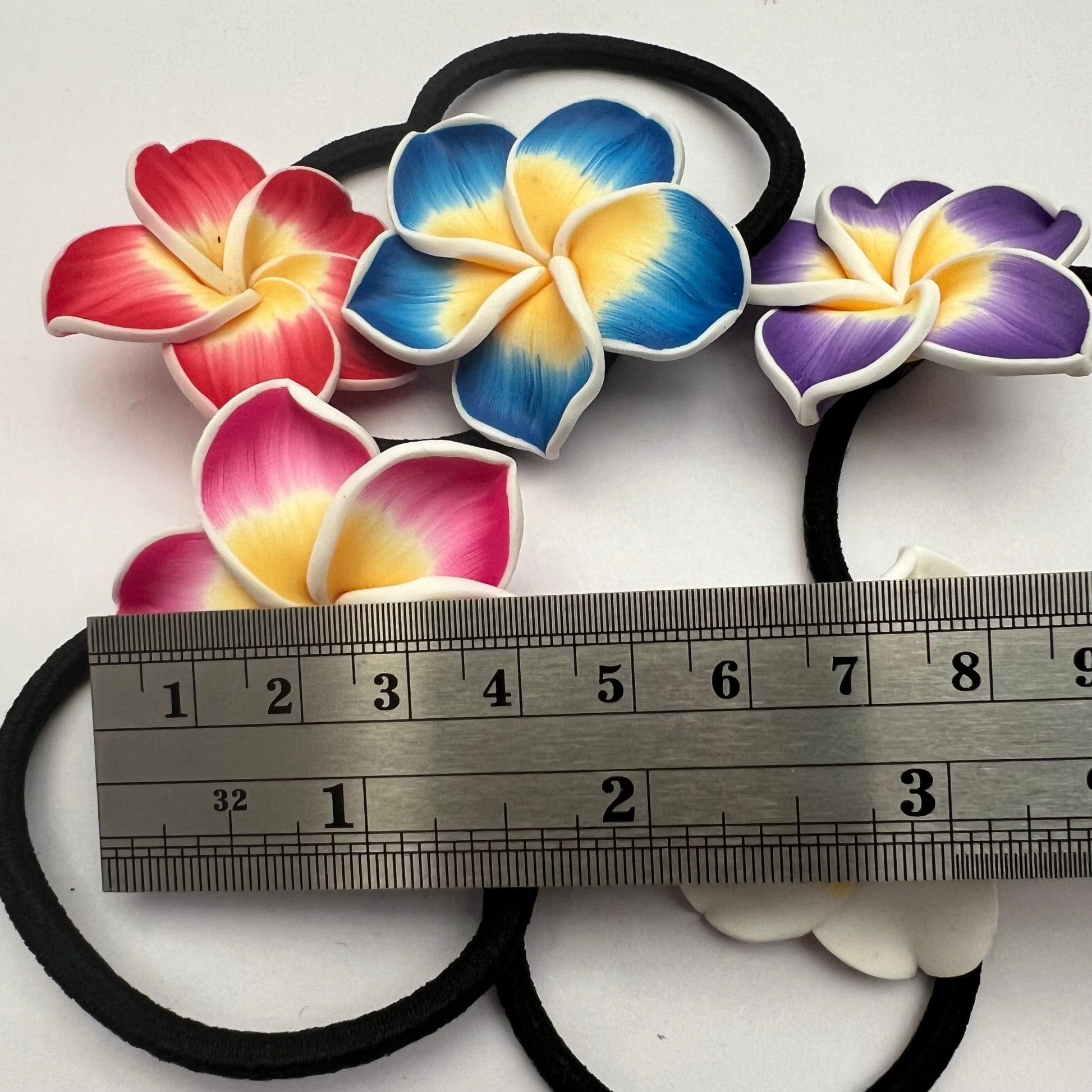 5x Flower Bracelets Hair tie Wrists bands Jewellery Summer Accessories