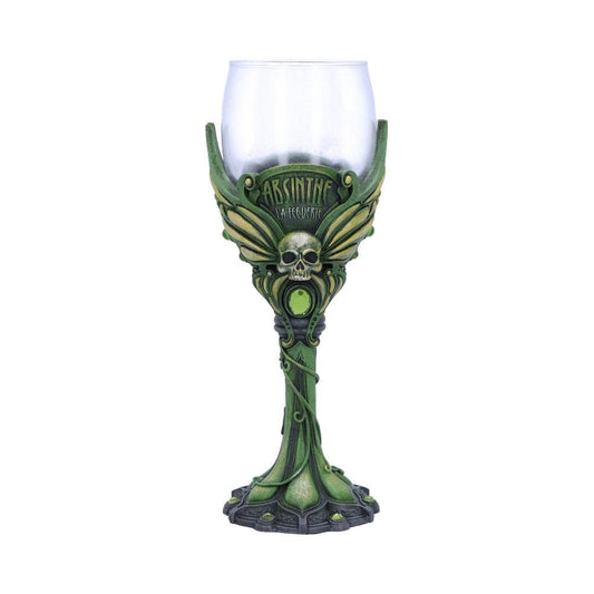 Absinthe La Fee Verte Green Goblet Wine Glass