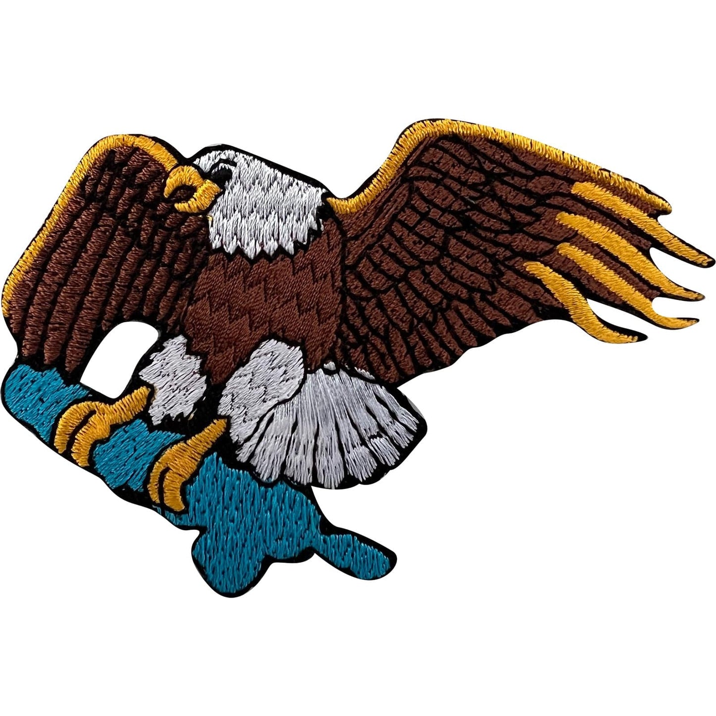 American Bald Eagle Patch Iron Sew On Jacket Coat T Shirt Bird Embroidered Badge