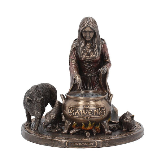 Bronze Welsh Goddess Ceridwen Figurine