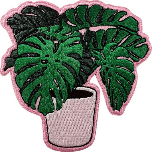 House Plant Patch Iron Sew On Denim Jeans Jacket Bag T Shirt Embroidered Badge