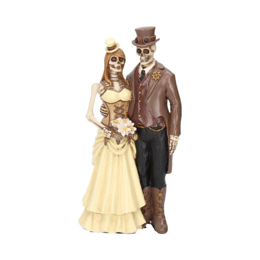 I Do Gothic Steampunk Bride Groom Figurine Wedding Valentine Ornament