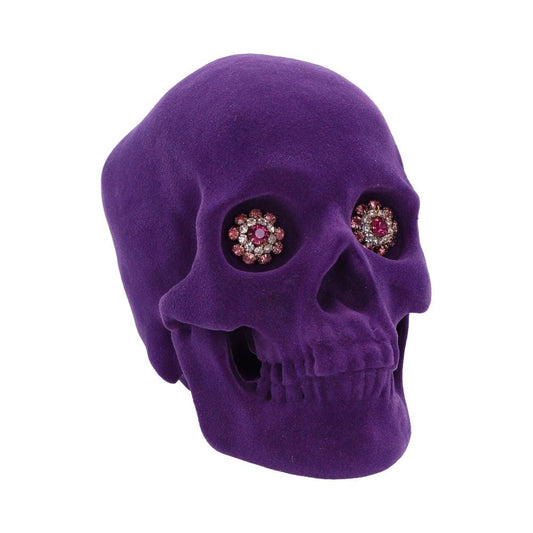Jewelled Gaze Purple Skull 18.7cm