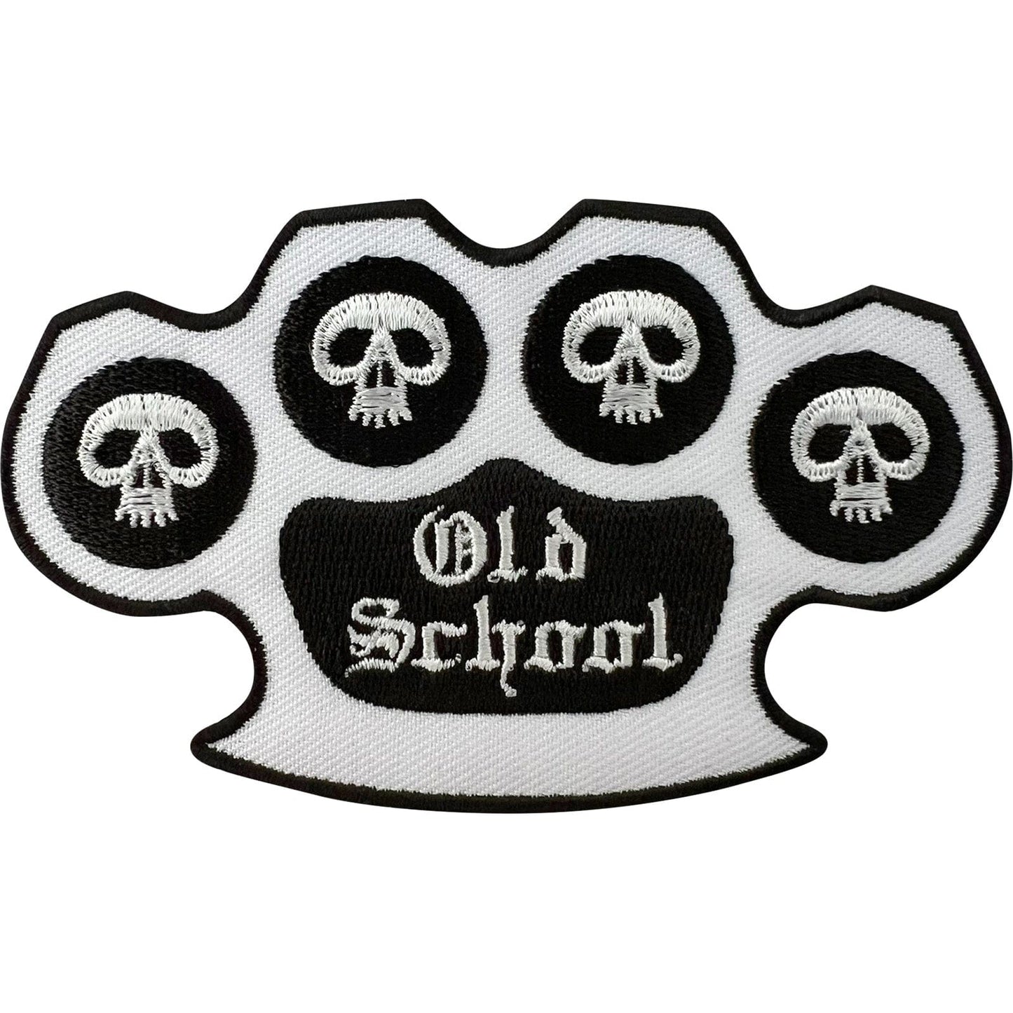 Old School Patch Iron On Sew On Denim Jacket Jeans Bag Clothes Embroidered Badge