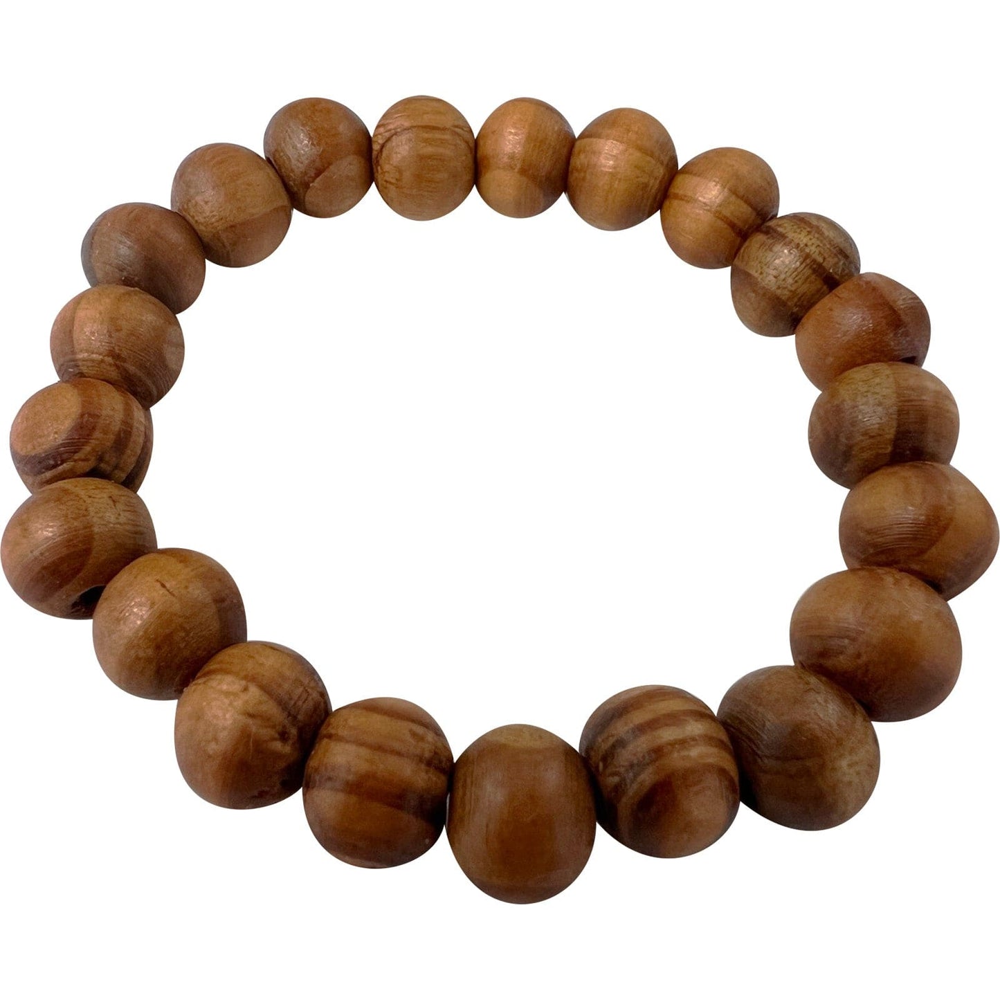 Round Wooden Beaded Bracelet Wristband Bangle Mens Womens Handmade Wood Jewelry