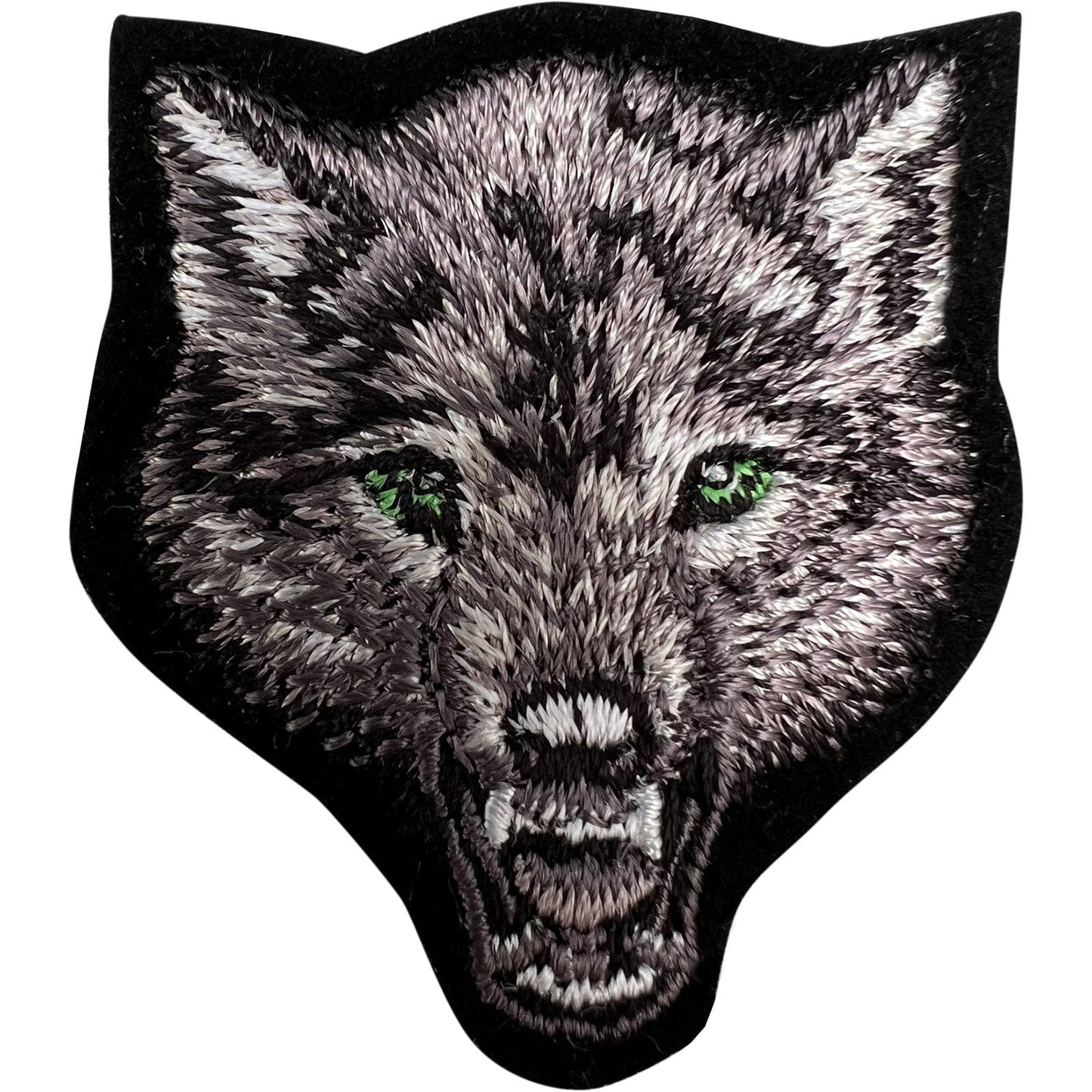 Small Wolf Patch Iron Sew On Clothes Cap Bag Animal Embroidery Embroidered Badge