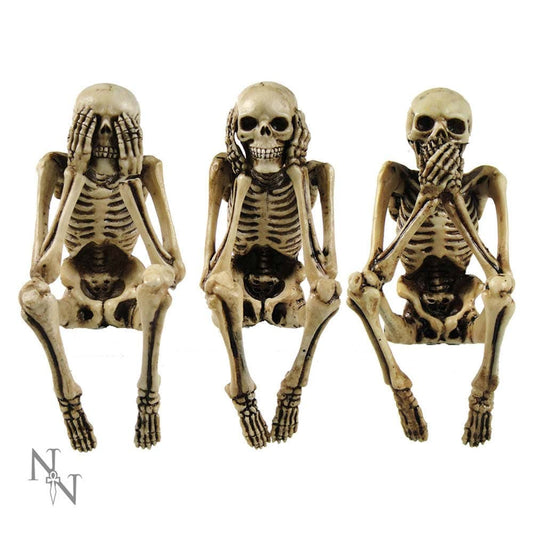 Three Wise Skeletons Figurine Skeleton Ornaments