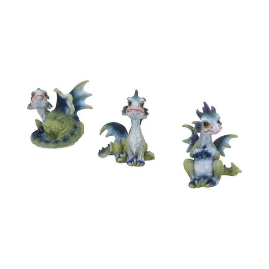 Triple Trouble Small Set of Three Dragon Infant Ornaments