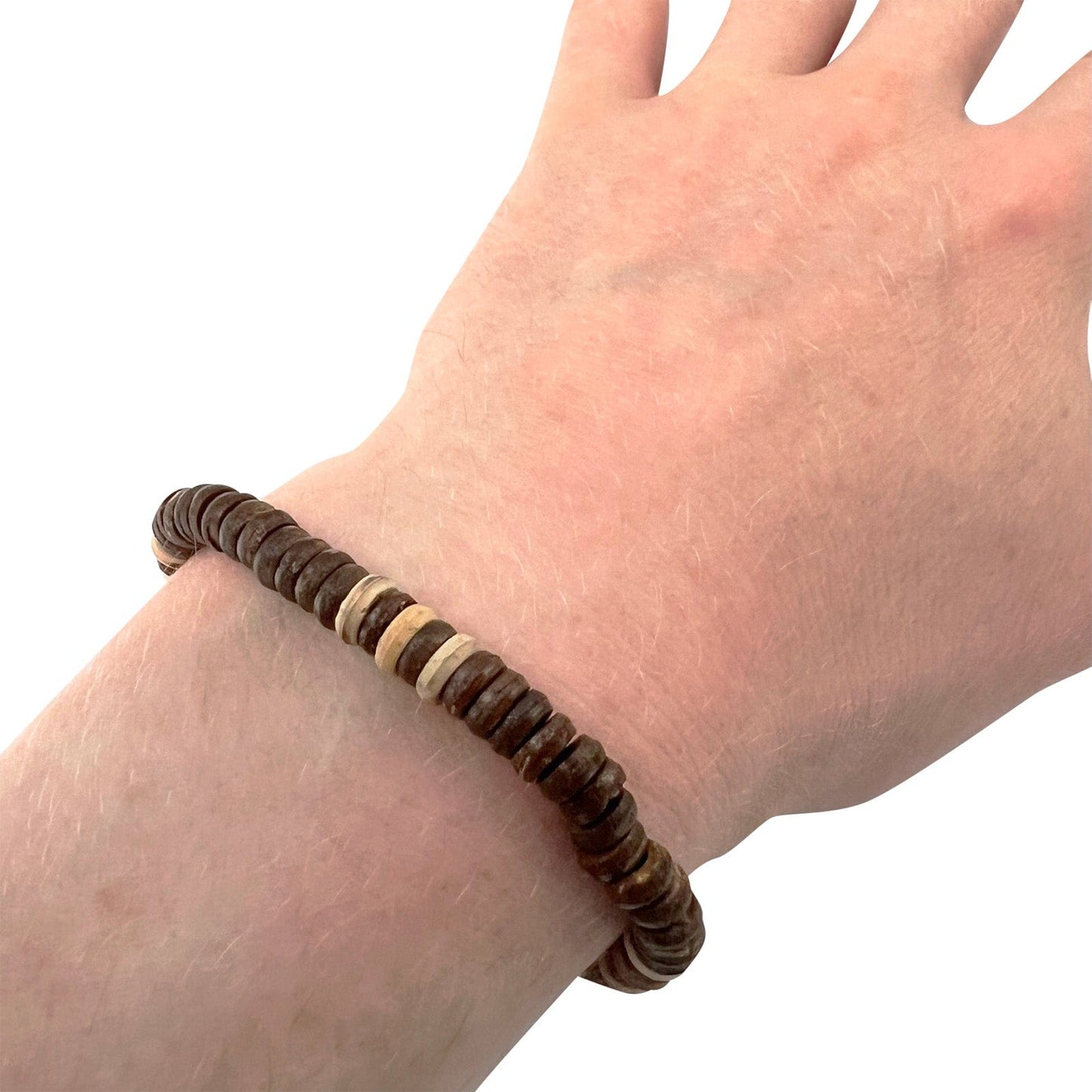 Wooden Bracelet Wristband Bangle Mens Womens Guys Handmade Wood Bead Jewellery