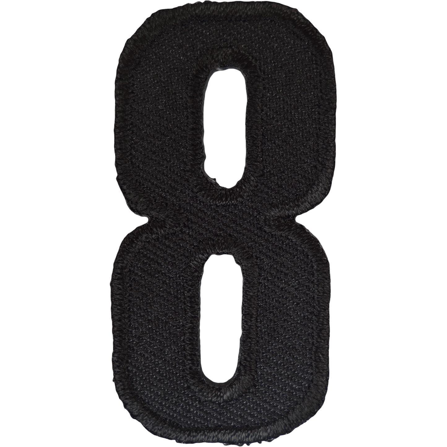 Number 8 ( Number Eight ) Black Letter Number Iron Sew On Patches Badges Name Letters Numbers Badge Patch