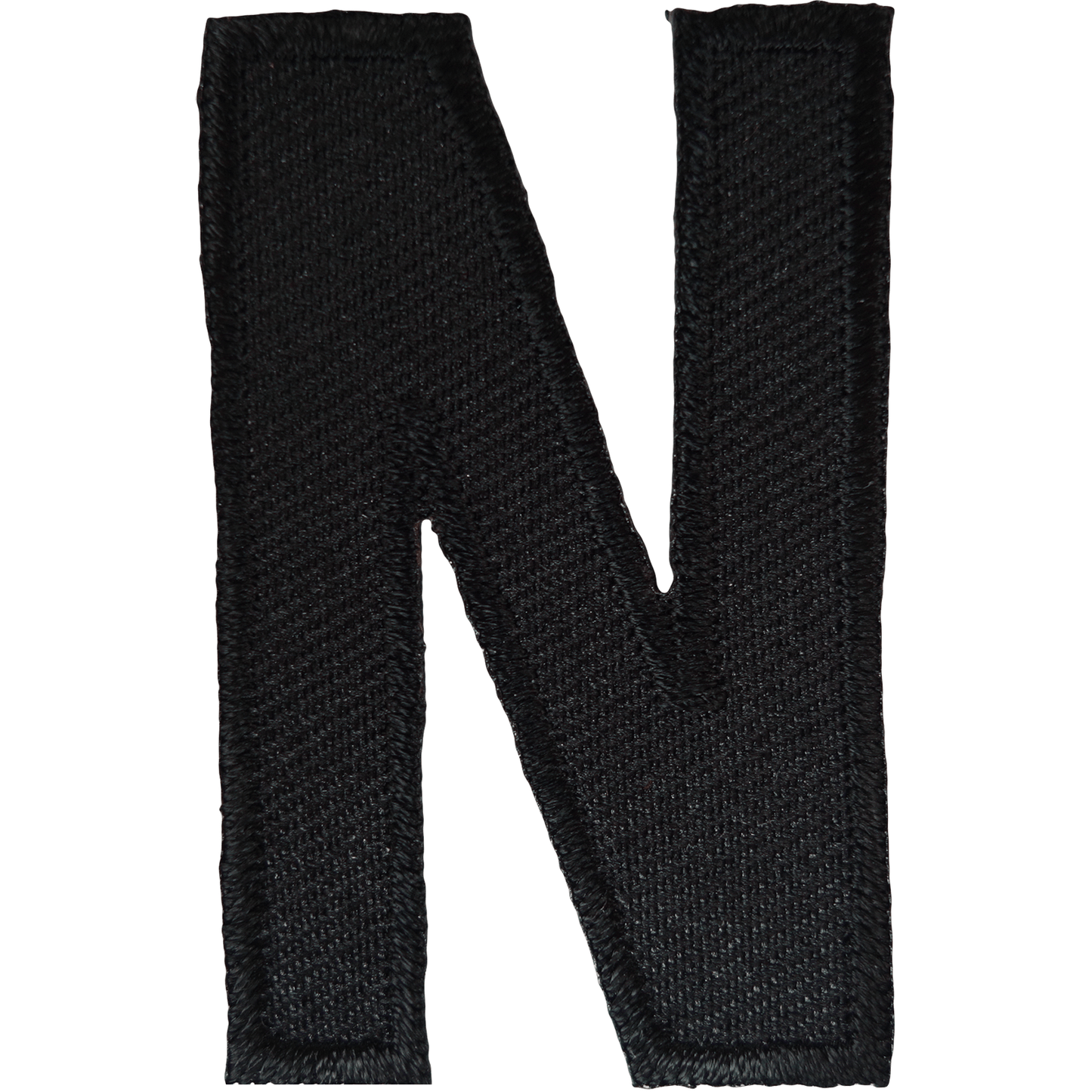 Letter N Black Letter Number Iron Sew On Patches Badges Name Letters Numbers Badge Patch