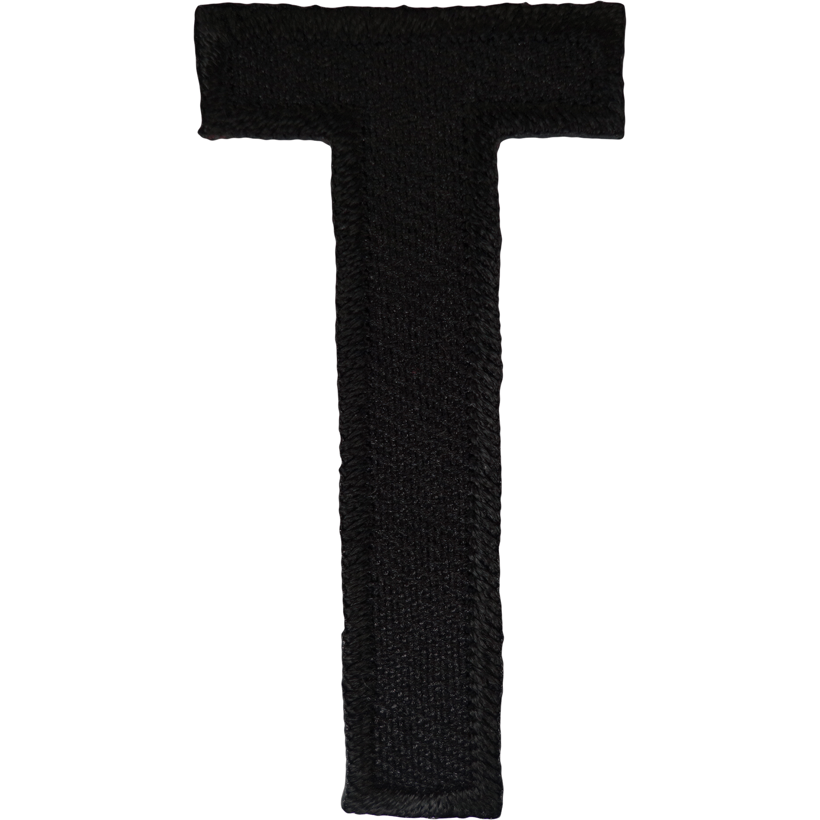 Letter T Black Letter Number Iron Sew On Patches Badges Name Letters Numbers Badge Patch