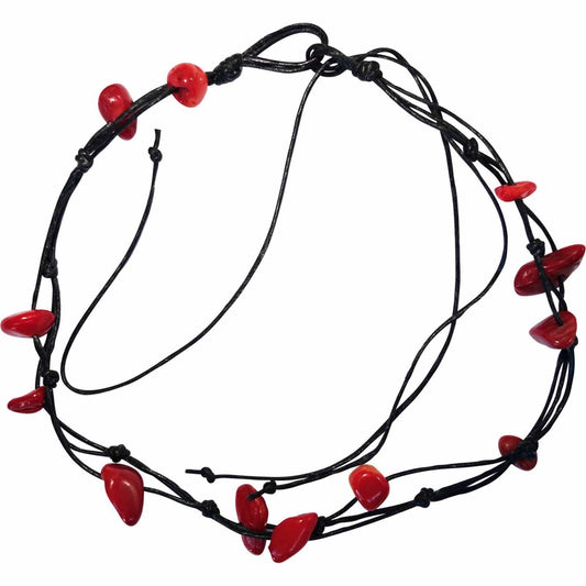 Black Red Anklet Ankle Bracelet Foot Chain Womens Girls Ladies Beaded Jewellery