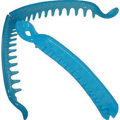 Blue Hair Claw Banana Clip Comb Clamp Grip Grasp Clasp Girls Styling Accessories Blue Hair Claw Banana Clip Comb Clamp Grip Grasp Clasp Girls Styling Accessories