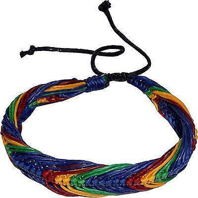 Blue Rasta Bracelet Wristband Bangle Mens Womens Boys Girls Ladies Kid Jewellery Blue Rasta Bracelet Wristband Bangle Mens Womens Boys Girls Ladies Kid Jewellery