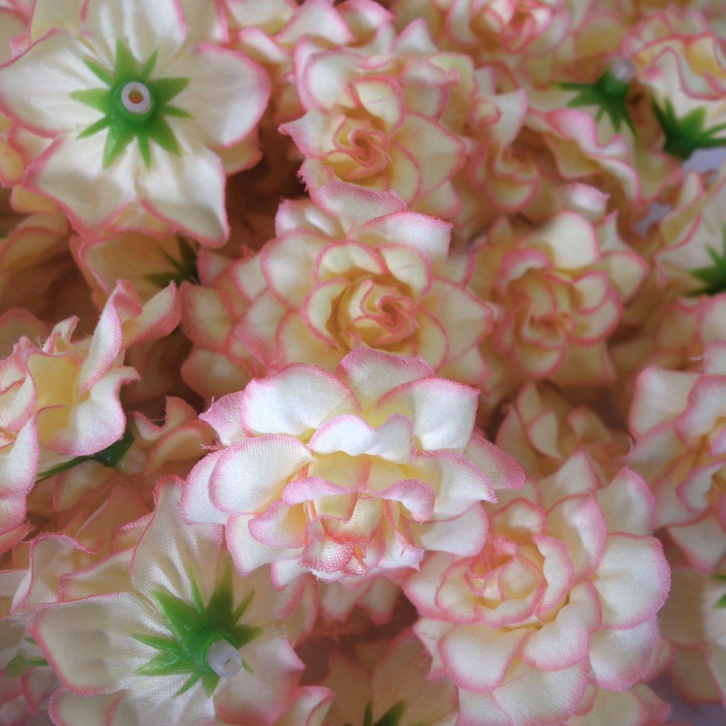 Bulk Artificial Roses Silk Fake Fabric Rose Flower Heads for Hairbands Hair Clip