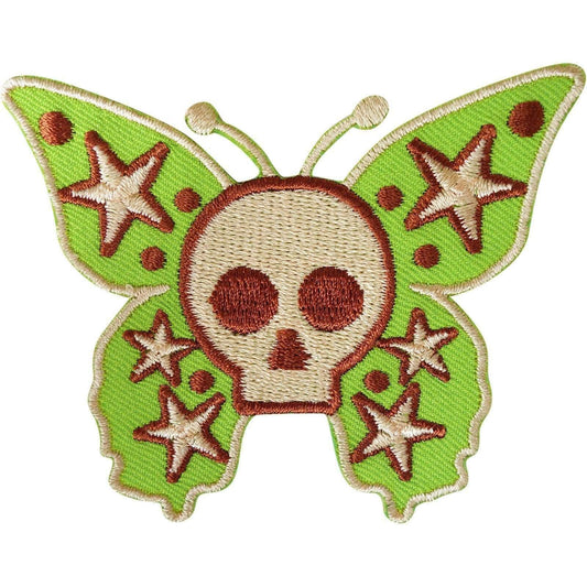 Butterfly Patch Iron On Sew On Embroidered Skull Badge Embroidery Star Applique