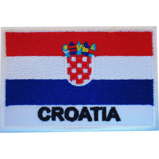 Croatia Flag Patch Croatian Iron On Sew On Badge Clothes Embroidered Applique