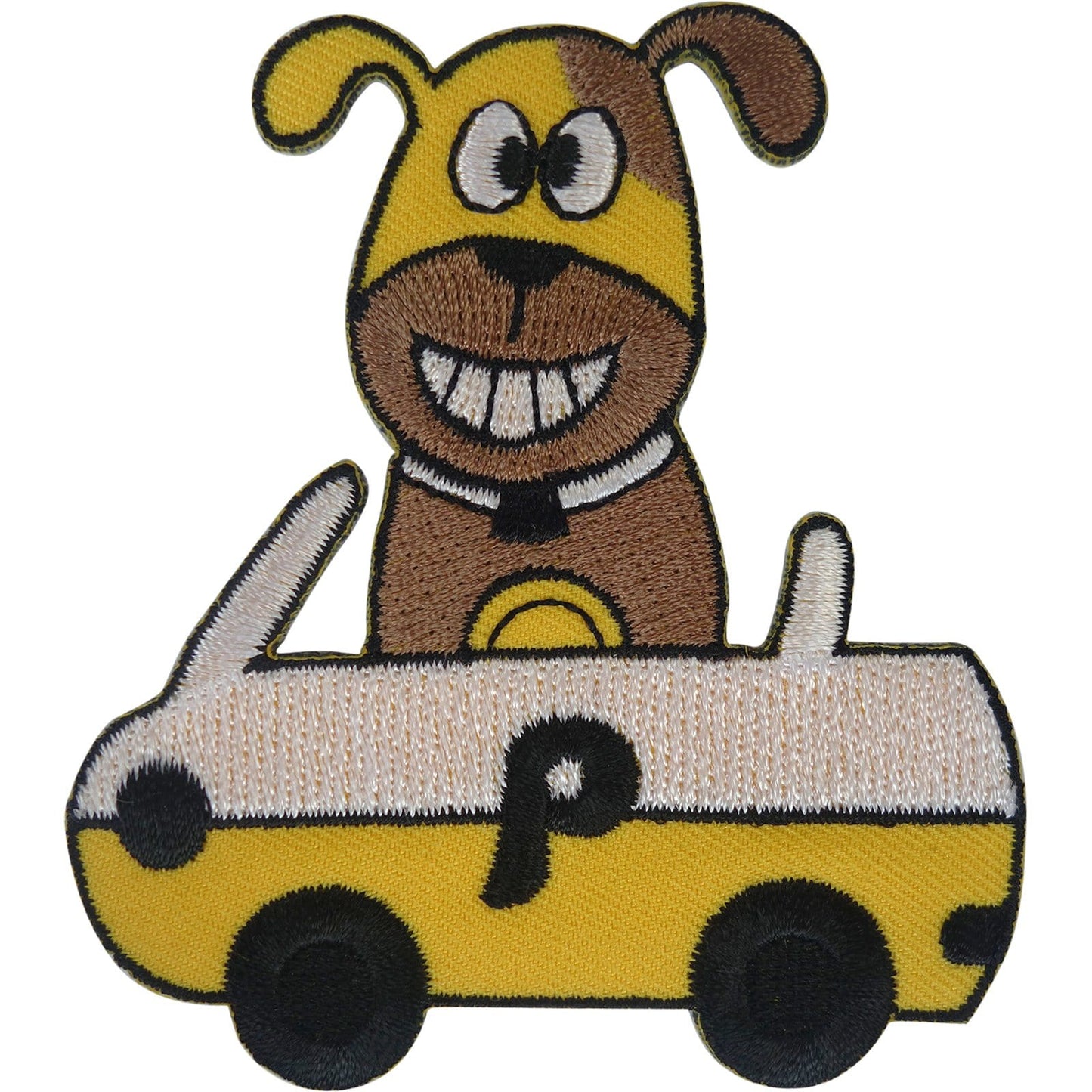 Dog Car Patch Iron Sew On Clothes Bag Cap Embroidery Applique Embroidered Badge