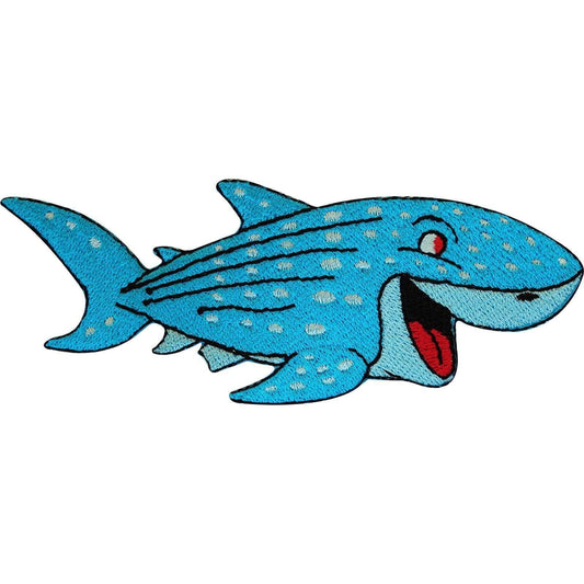 Embroidered Shark Iron On Badge Sew On Patch Embroidery Fish Clothing Applique