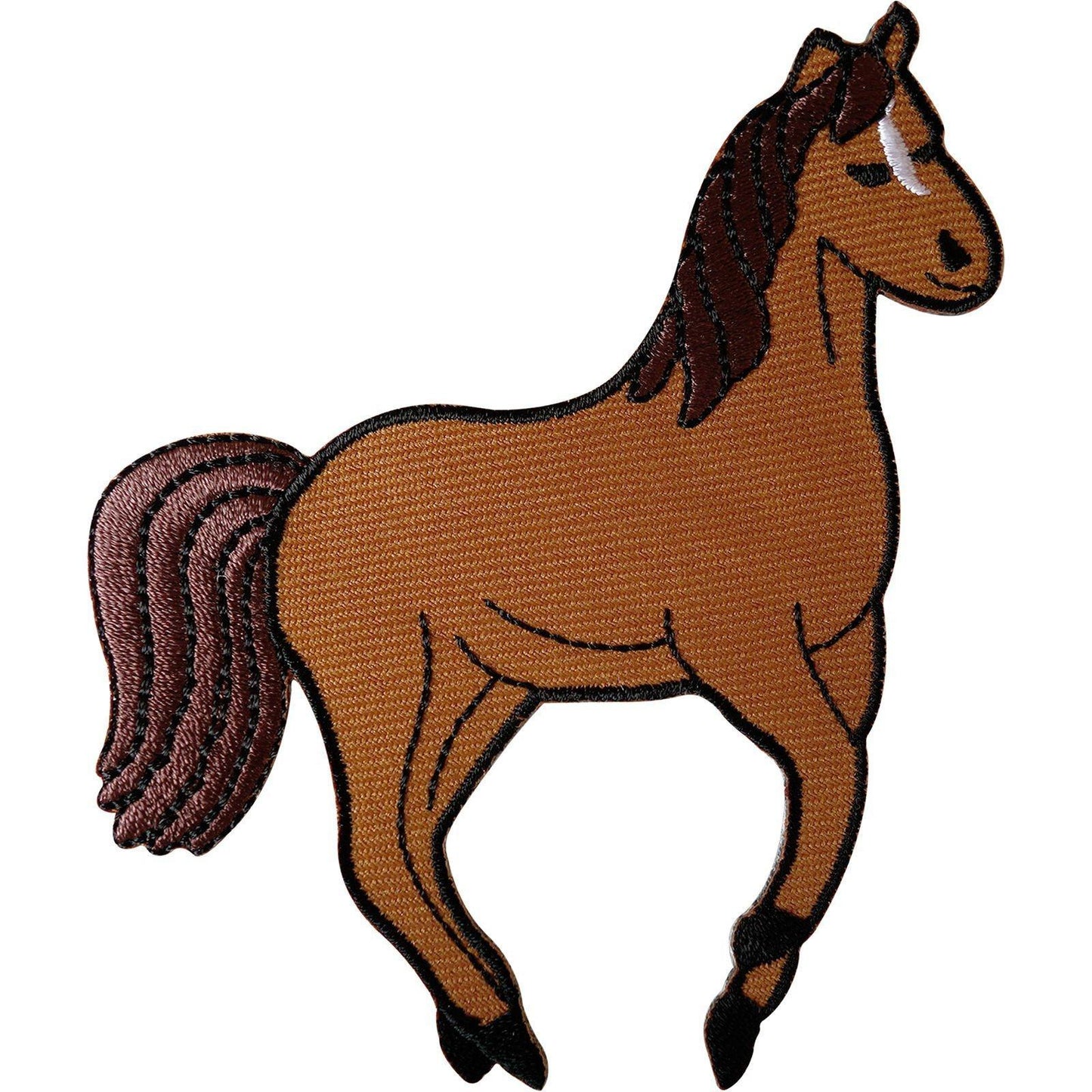 Horse Patch Iron / Sew On Clothes Jacket Shirt Bag Pony Riding Embroidered Badge