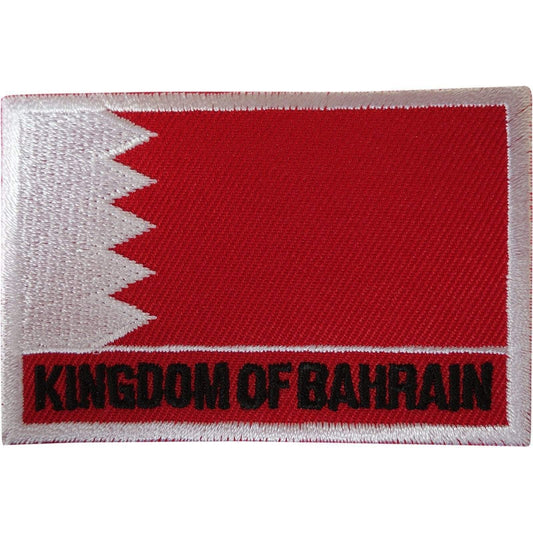 Kingdom of Bahrain Flag Patch Iron Sew On Embroidered Badge Embroidery Applique