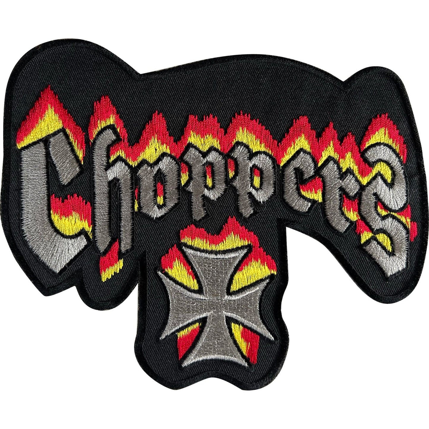 Large Choppers Cross Motorcycle Motorbike Jacket Vest Patch Iron On Sew On Badge