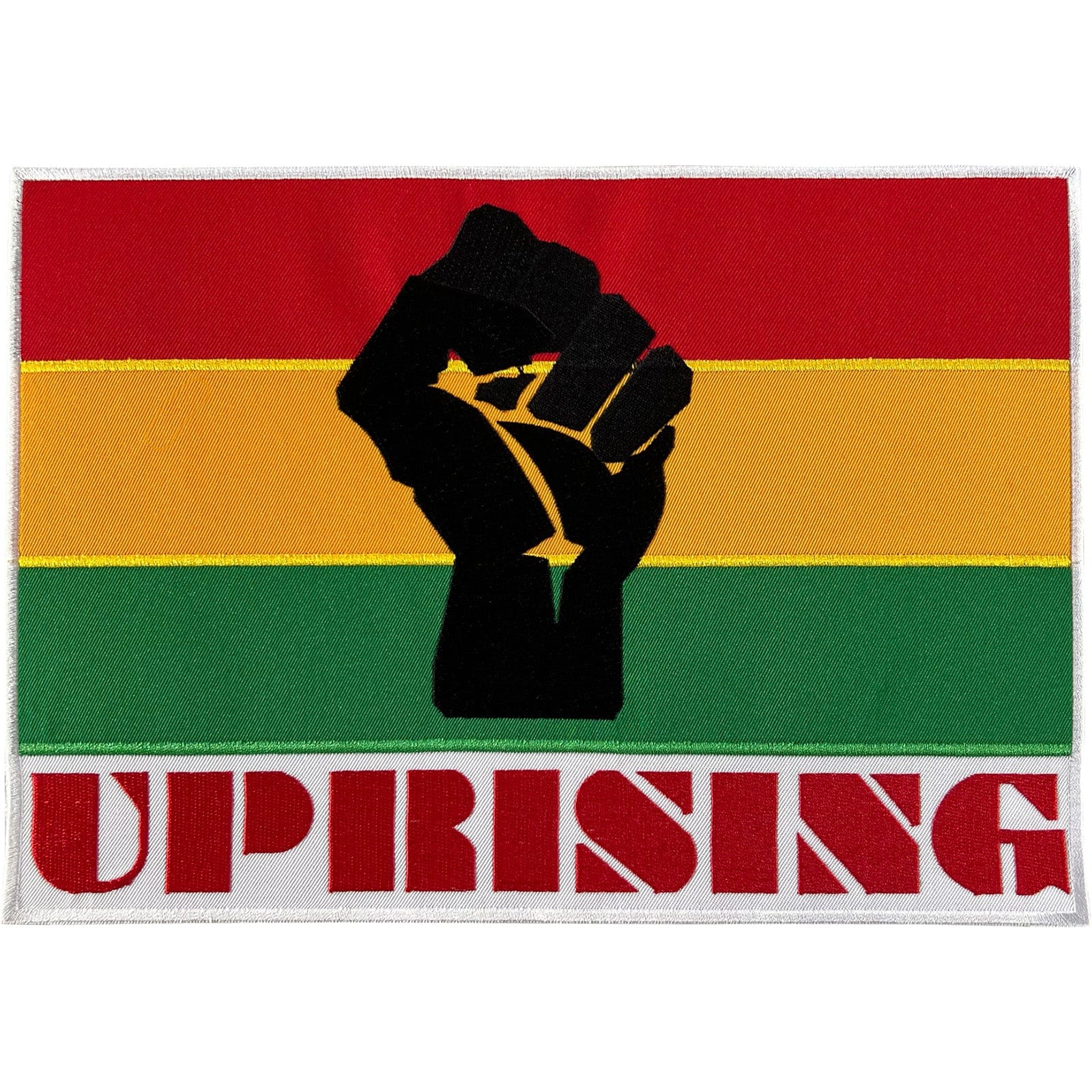 Large Uprising Black Lives Matter Power Fist Patch Iron Sew On Embroidered Badge