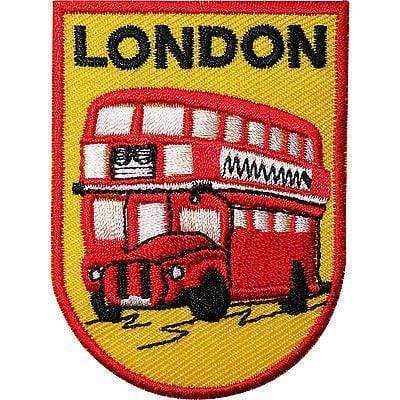London Bus Embroidered Iron / Sew On Patch Clothes T Shirt Jacket Souvenir Badge