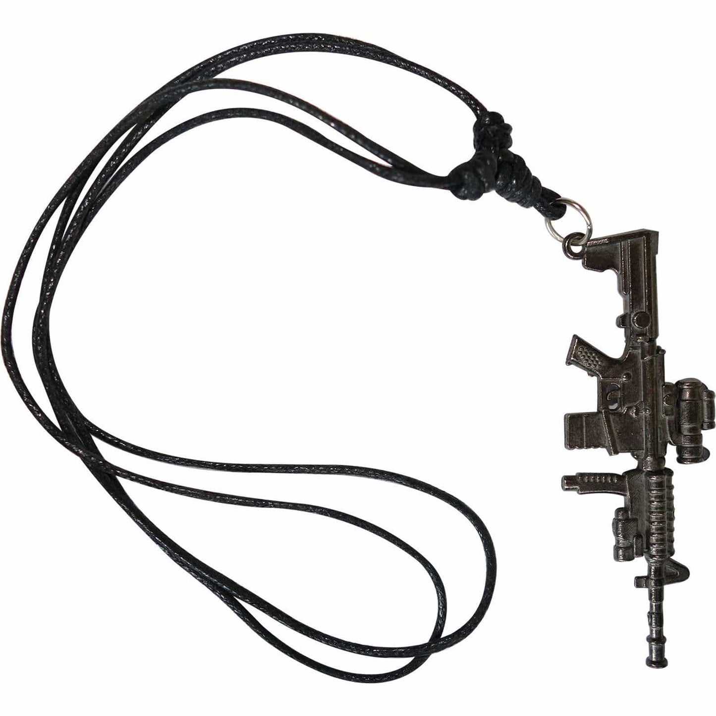 Metal Machine Gun Rifle Pendant Necklace Chain Mens Boys Kids Children Jewellery