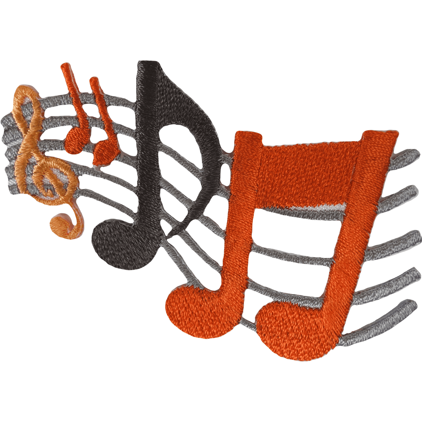 Music Notes Patch Iron Sew On T Shirt Dress Bag Musical Sheet Embroidered Badge