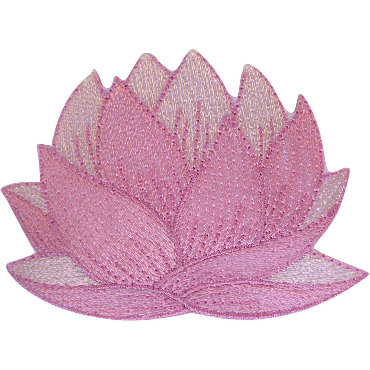 Pink Flower Iron On Patch Sew On Dress Skirt T Shirt Floral Embroidered Badge