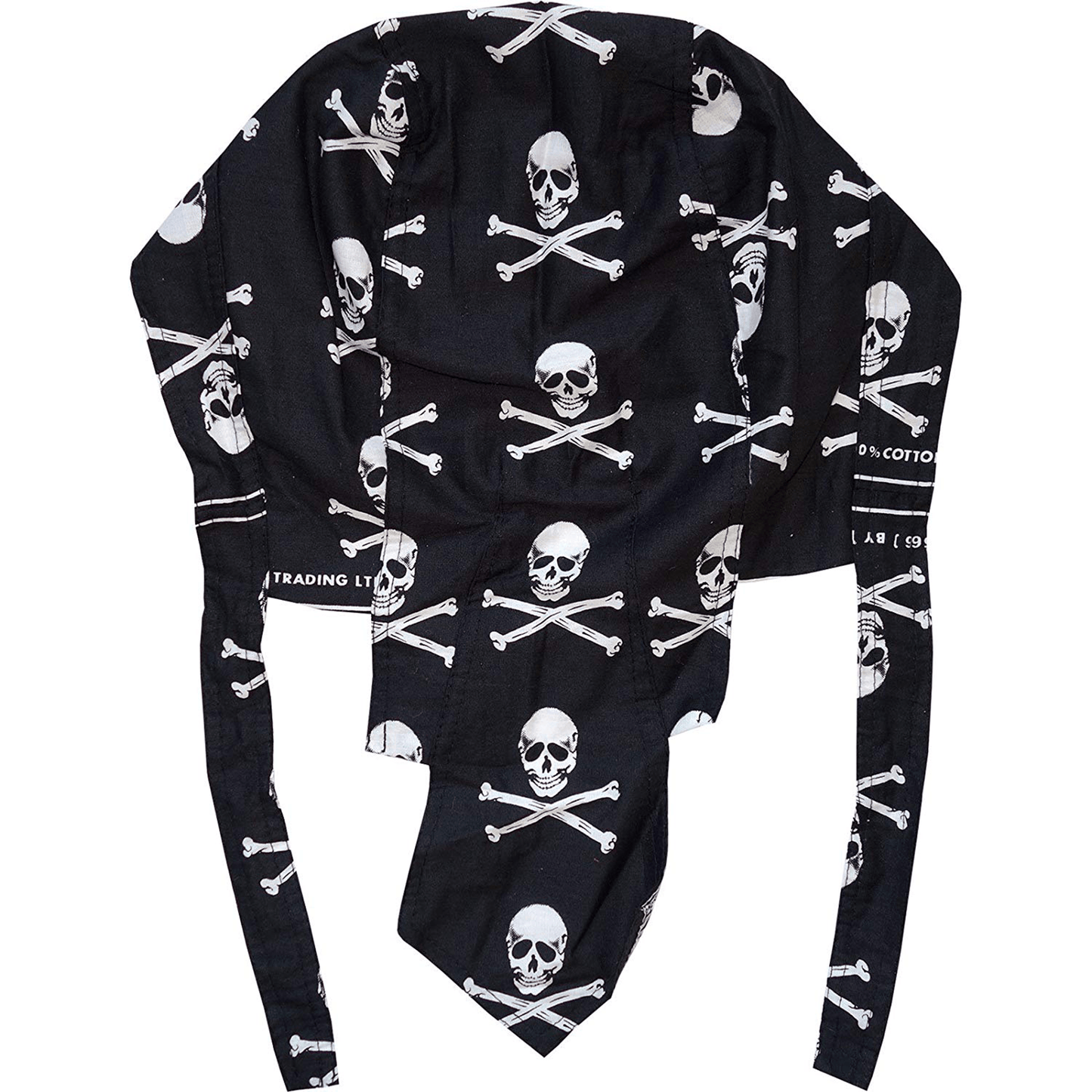 Pirate Zandana Skull and Cross Bone Cap Hat Motorcycle Biker Bandana Fancy Dress