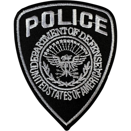 Police Officer Patch Iron Sew On USA United States Embroidered Badge Fancy Dress