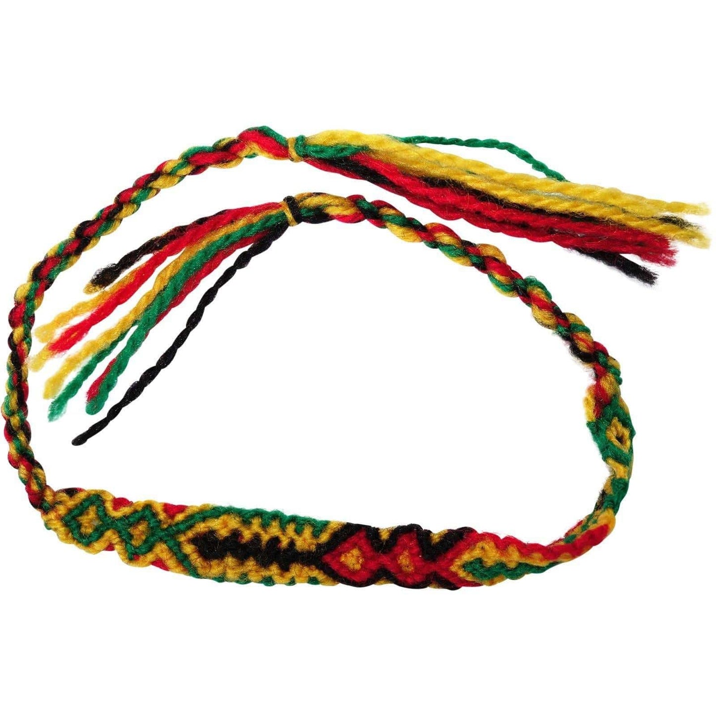Rasta Bracelet Cotton Wristband Bangle Mens Womens Ladies Boys Girls Jewellery