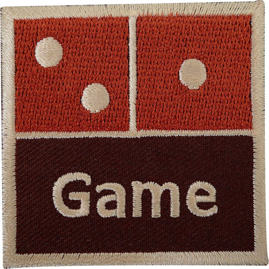 Retro Game Embroidered Iron Sew On Patch Jacket Shirt Bag Brown Embroidery Badge