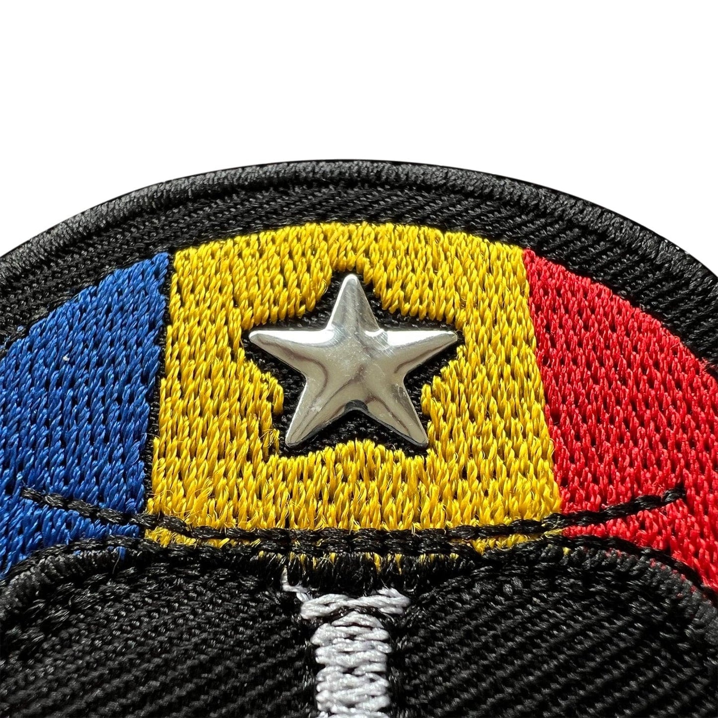 Skull Star Romania Flag Motorcycle Motorbike Helmet Patch Iron Sew On Applique