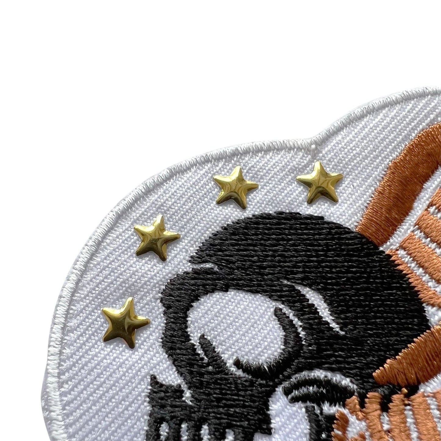 Skull Wings Star Bead Studs Patch Iron Sew On Clothes Bag Cap Embroidered Badge