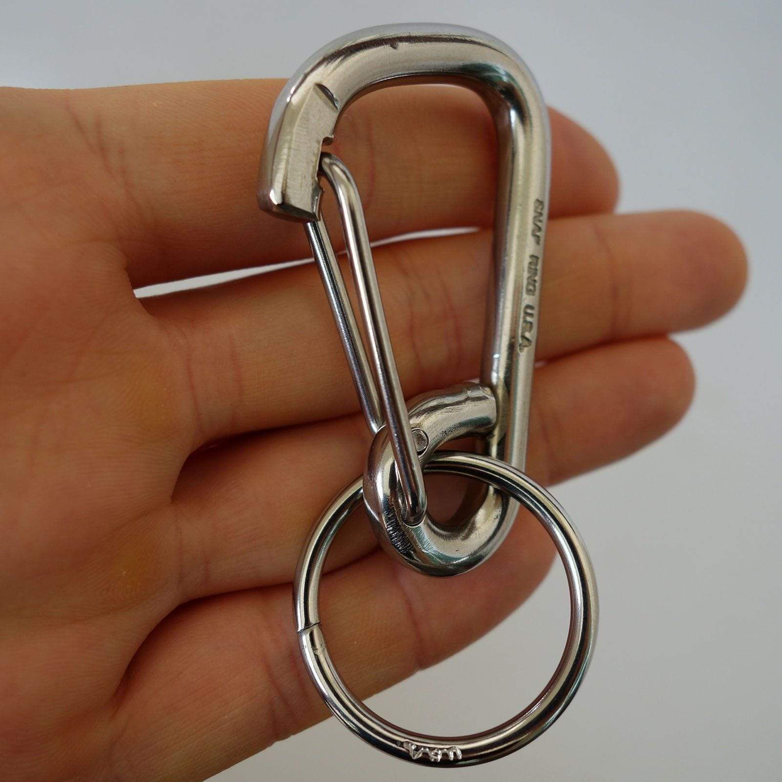 Strong Metal Carabiner Keyring Key Ring Chain Dog Collar Lead Belt Bag