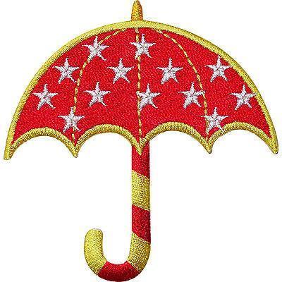Umbrella Embroidered Iron / Sew On Patch Girl T Shirt Jeans Jacket Cap Hat Badge