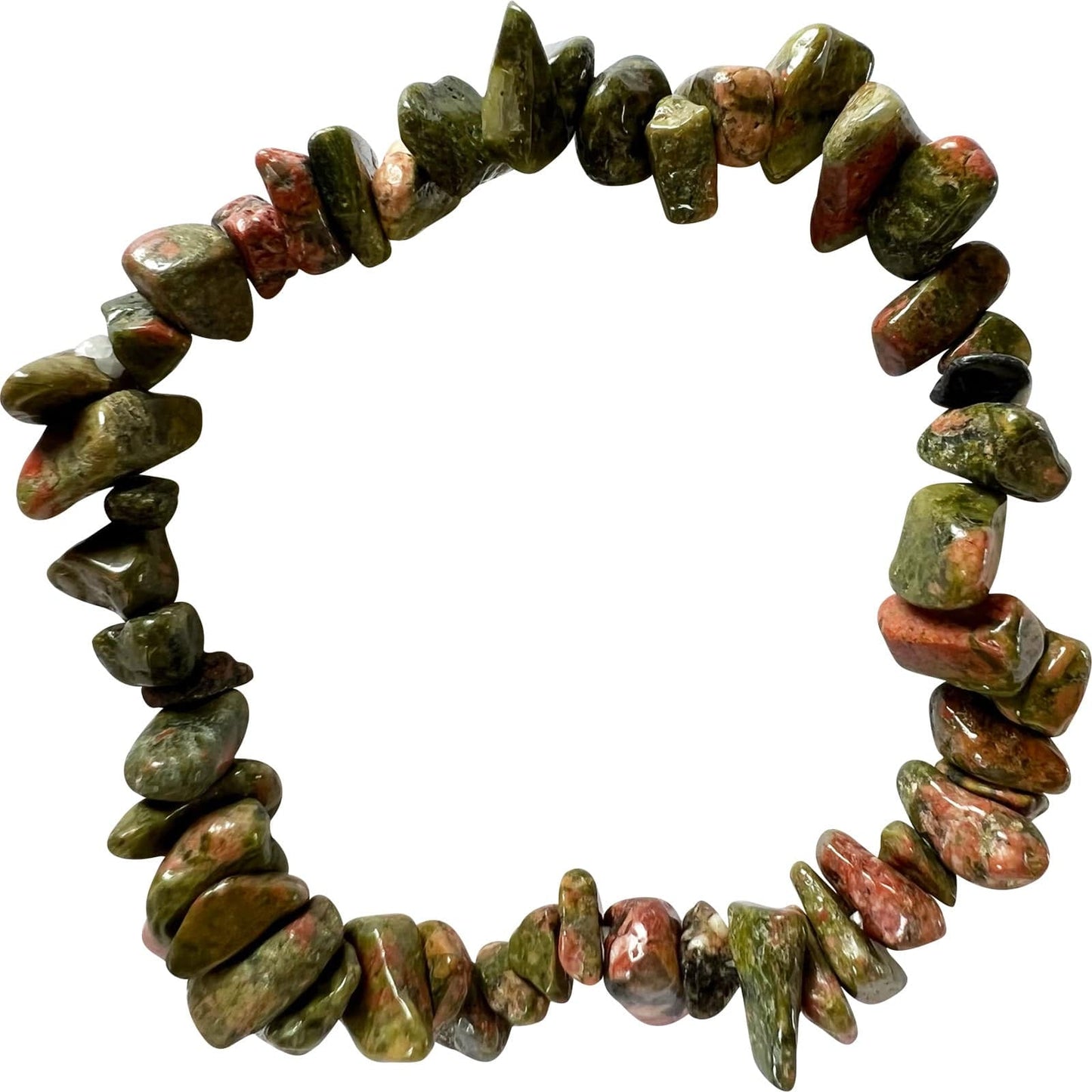 Unakite Jasper Crystal Bracelet Wristband Mens Womens Quartz Gemstone Jewellery