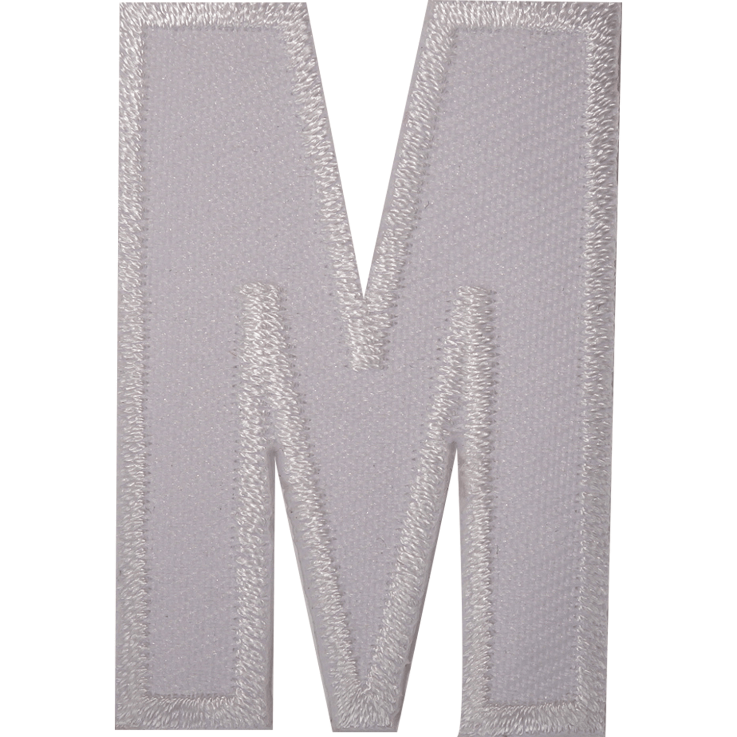 Letter M White Letter Number Iron Sew On Patches Badges Name Letters Numbers Badge Patch