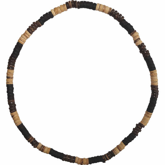 Brown Wood Beaded Necklace Chain Mens Womens Ladies Girls Boys Wooden Jewellery