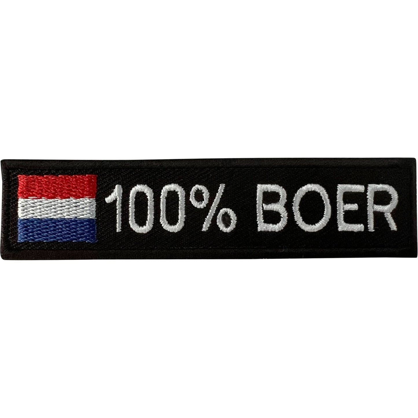 100% BOER Netherlands Flag Patch Iron Sew On Clothes Bag Cap Badge Dutch Holland