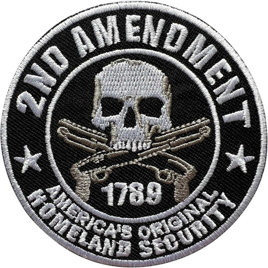 2ND AMENDMENT AMERICA USA HOMELAND SECURITY Patch Iron Sew On Embroidered Badge