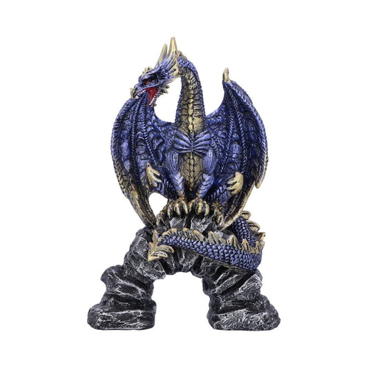 Acko Metallic Blue Dragon Figurine 15.5cm