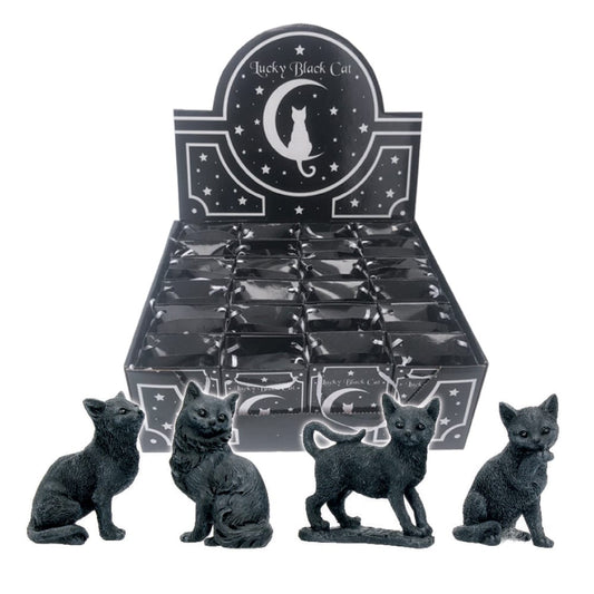 Adorable Lucky Black Cats 9cm Figures (Display of 24)