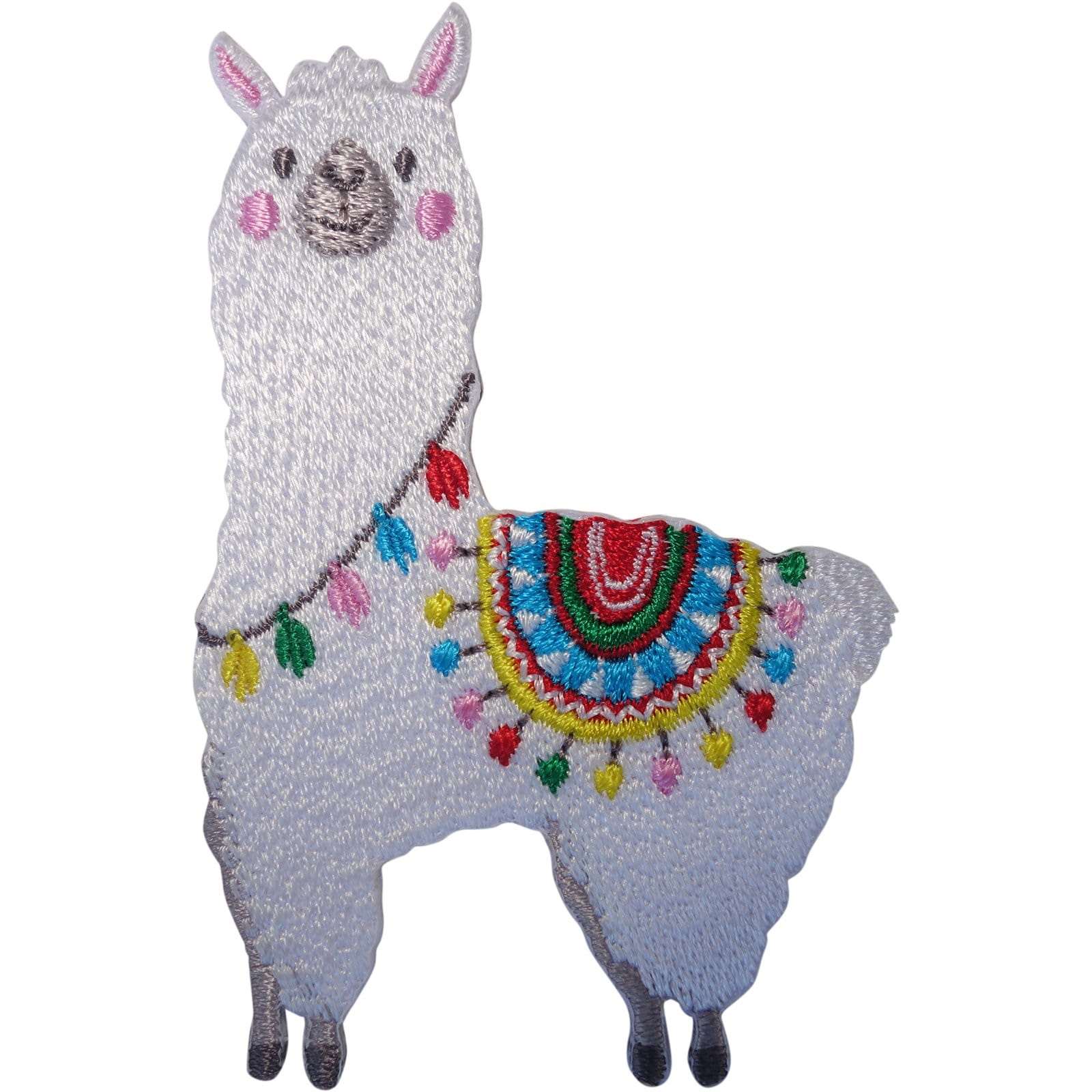 Alpaca Llama Patch Iron Sew On Clothes Lama Embroidery Sheep Embroidered Badge