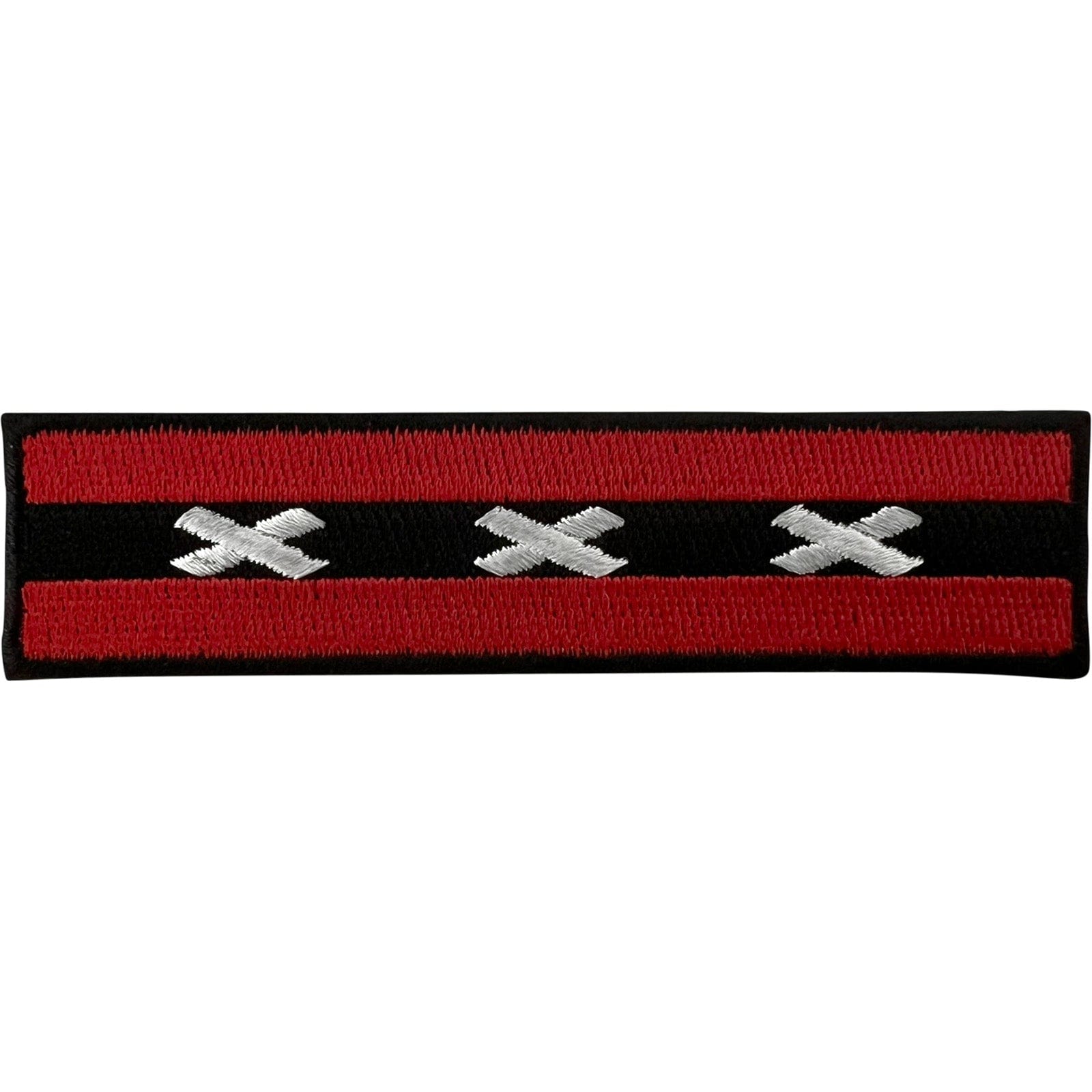 Amsterdam Flag Patch Iron Sew On Netherlands Holland Dutch City Embroidery Badge