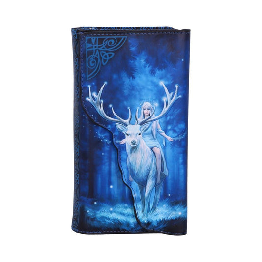 Anne Stokes Fantasy Forest Elven Queen and Stag Embossed Purse